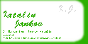 katalin jankov business card